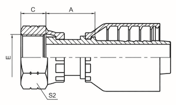 美制ORFS内螺纹平面 ISO 12151-1 SAE J516