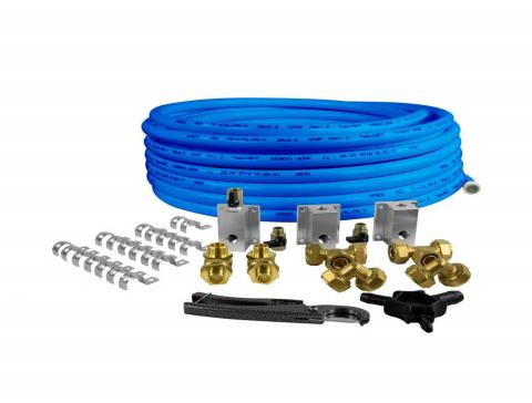 What are the main materials used for ultra-high pressure cleaning hoses?