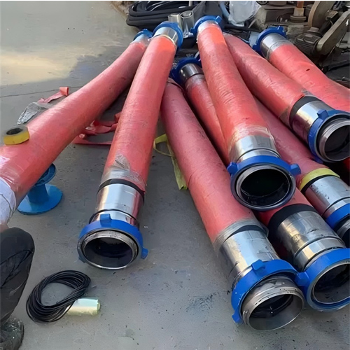 Acidizing fracturing hose with full diameter and equal flow inner diameter of 2-6 inches, connected